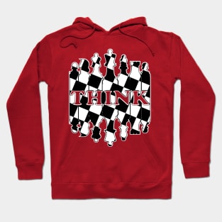 Chess Retro Sunset Think Active Hoodie